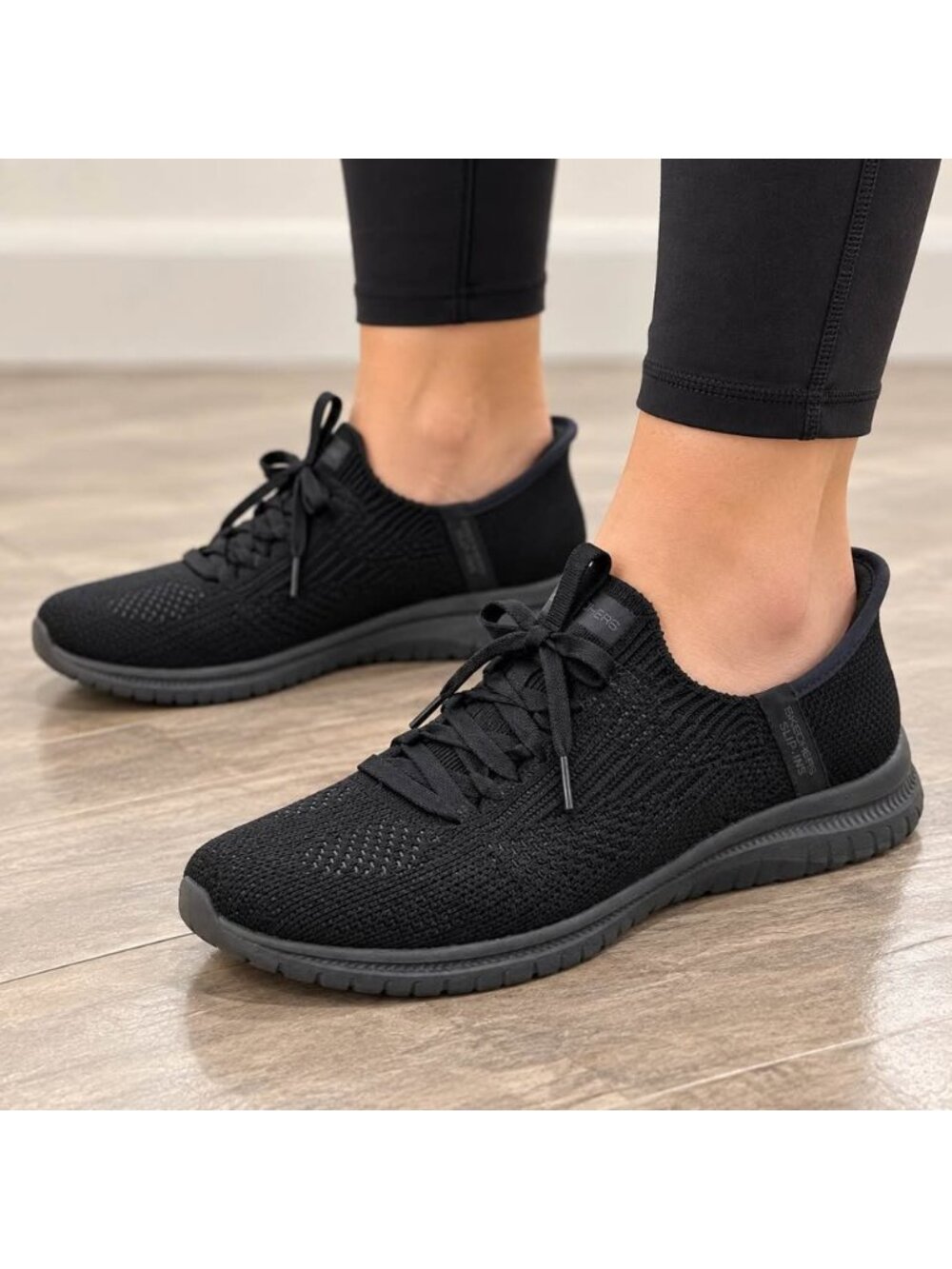 Skechers Slip-ins Virtue Divinity Black Sneakers Women’s Size 8